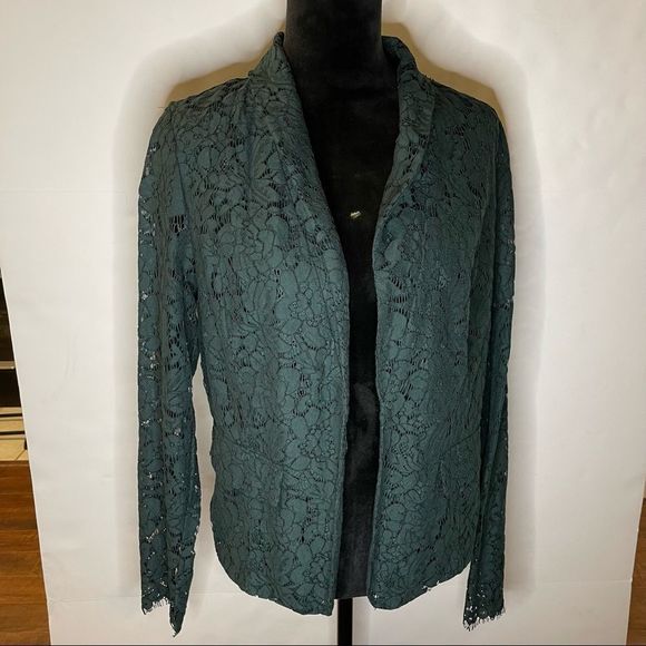 torrid Sweaters - Torrid Pointelle Open Cardigan Sweater Forest Green  Size 00